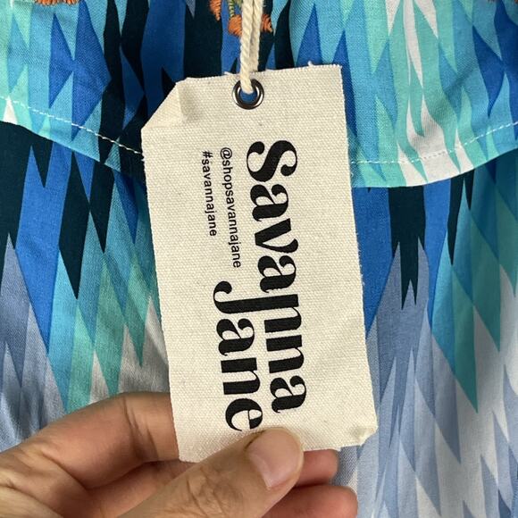 Savanna Jane Embroidered Top Womens 2X Floral Off Shoulder Colorful Boho NEW - Picture 8 of 14